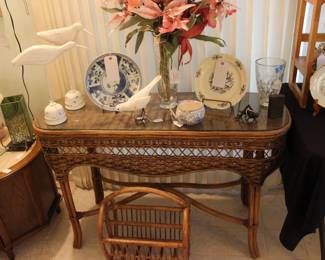 WICKER SOFA TABLE
