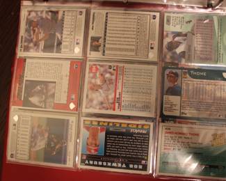 ONE OF 32 BOOKS OF BASEBALL CARDS