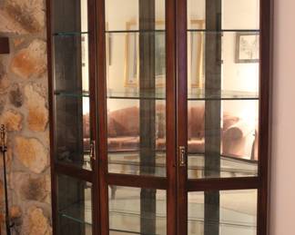 2 DOOR CURIO CABINET