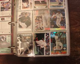 ONE OF 32 BOOKS OF BASEBALL CARDS
