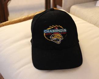 JAGUARS DIVISION CHAMPION SHIP CAP (NEW, NEVER WORN)