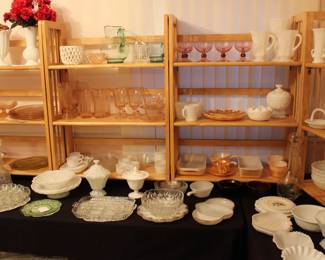 SOME DEPRESSION GLASS AND MISC