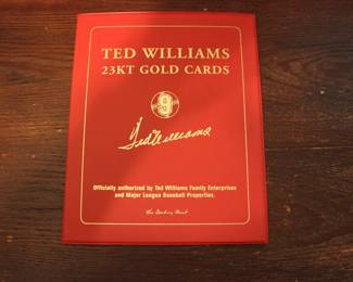 TED WILLIAMS GOLD BASEBALL CARDS IN THIS BOOK