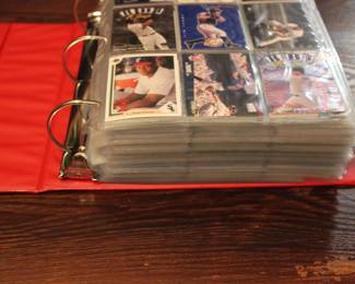 ONE OF 32 BOOKS OF BASEBALL CARDS, 85 PAGES WITH 9 CARDS TO THE PAGE
