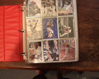 ONE OF 32 BOOKS OF BASEBALL CARDS