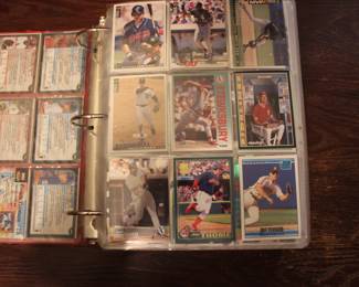 ONE OF 32 BOOKS OF BASEBALL CARDS