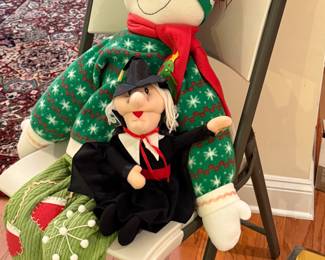 Snowman and a witch 