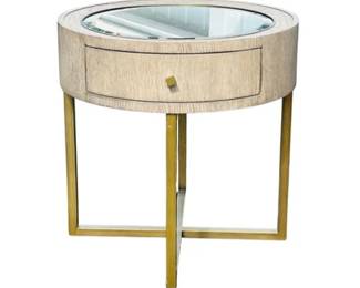 Circular Wooden End Table - Century Furniture - Kendall Design