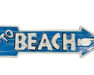 Metal Sign - "To Beach"