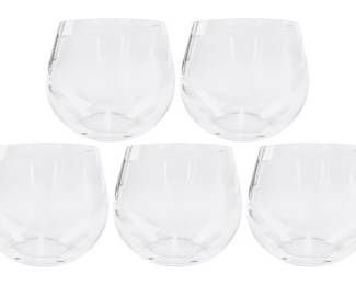 Riedel Stemless Wines Glasses - Signed "Riedel" On Base