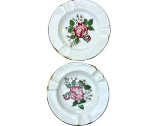 English Porcelain Trinket Dishes - Wedgwood Charnwood Ashtrays