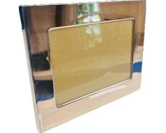 Silver Plate Photo Frame - Engraved - Holds 5x7 Photo