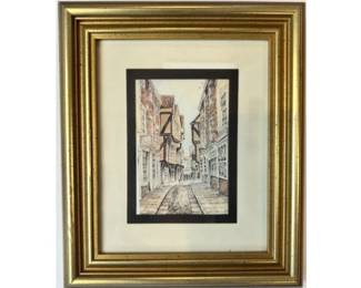 Small Framed Print - "The Shambles" York, England By Douglas A. Heald
