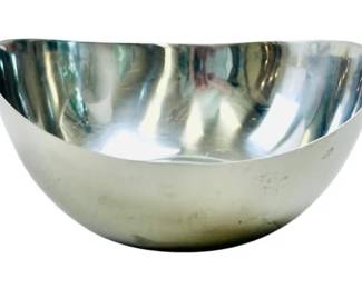 Danish Stainless Steel Serving Bowl - Signed On Base "Dana Stainless - DFA Denmark"