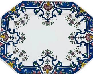 Portuguese Pottery Serving Platter - Signed "Casafina - Made In Portugal"