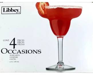 4 Pc Libby Margarita Cocktail Glass 9oz