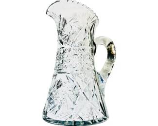 Vintage American Brilliant Cut Glass Pitcher