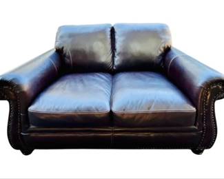 Leather Love Seat Sofa