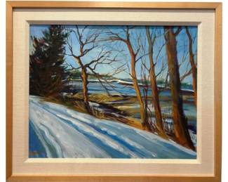 Original Painting By J. Manning - Signed Lower Left Corner - Quality Custom Framing