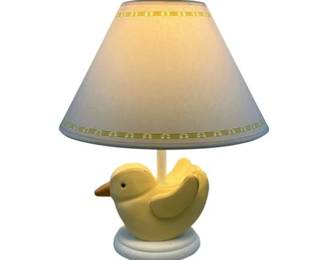 Vintage Nursery Lamp With Coordinating Parchment Shade
