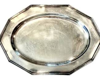 Silver Plate Serving Platter - Signed "Reed & Barton"