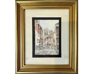 Small Framed Print - "Petergate" York, England By Douglas A. Heald