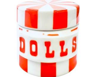 Jonathan Adler Porcelain Trinket Box - Signed On Base "Jonathan Adler 'A'" With Adler Hallmark Sticker