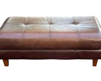 Leather Ottoman
