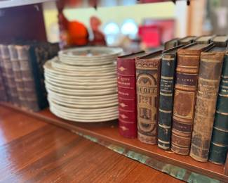 wedgwood dishes and more antique books!