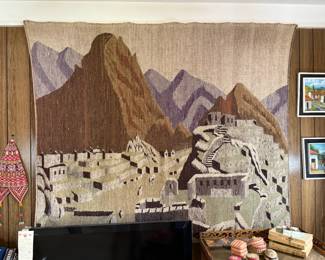 huge wool wall tapestry