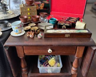 wood tea cart