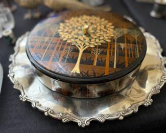 Vtg STERLING platter