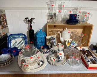 vtg greek handpainted plates and more