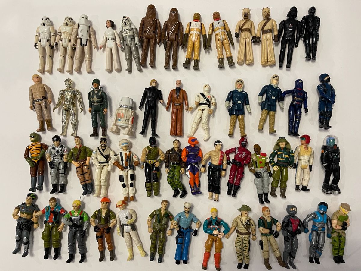 Star Wars and GI Joe figurines