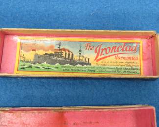 Lot 129. Hohner 10-hole ???? "The Ironclad" harmonica in the key of G