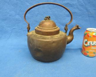 Lot 377. Antique copper teapot