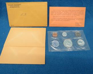 Lot 56. 1963 P US Mint Uncirculated Set