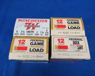 Lot 264. 100 12-gauge rounds: 75 8-shot. 25- 6-shot.
