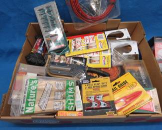 Lot 181. 25' cable, clips, cords, and more