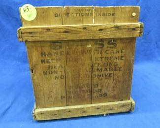 Lot 63. Vintage egg crate