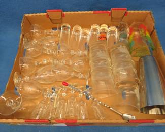 Lot 218. Drinkware and barware