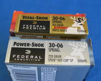 Lot 285. Two boxes of 20 Federal 30-06 rounds