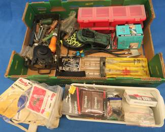 Lot 152. Staples, coin sorter, retractable dog leash, and much more