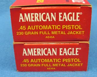 Lot 91. 100 American Eagle 45 auto. 230-grain FMJ.