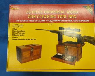 Lot 176. NIB 25-piece Universal wood gun cleaning tool box