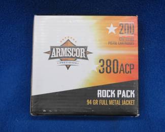 Lot 149. 200 Amrscor 380 ACP rounds