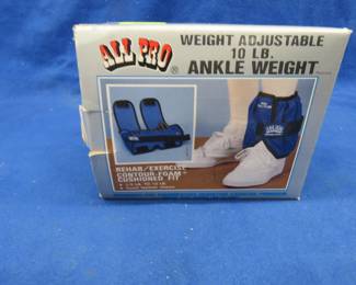 Lot 60. Adjustable ankle weight set
