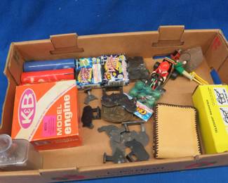Lot 113. K&B model engine, miniature shooting gallery targets, and more