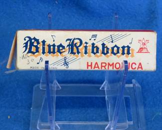 Lot 281. Unknown Japan Mfg, Blue Ribbon diatonic harmonica
