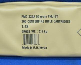 Lot 195. 200 PMC 223A Battlepack rounds